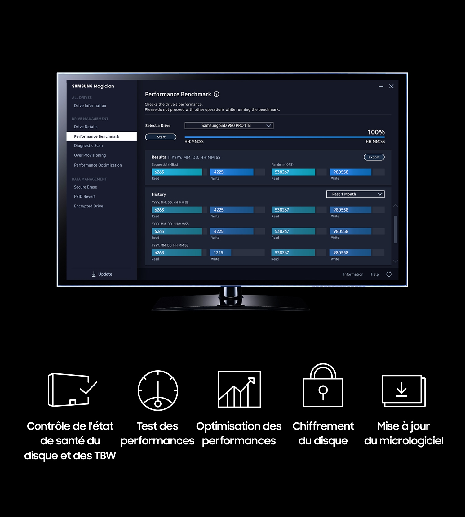 Samsung SSD SERIE 980 PRO + dissipateur M.2 2To 2280 PCIe 4.0 x4 NVMe