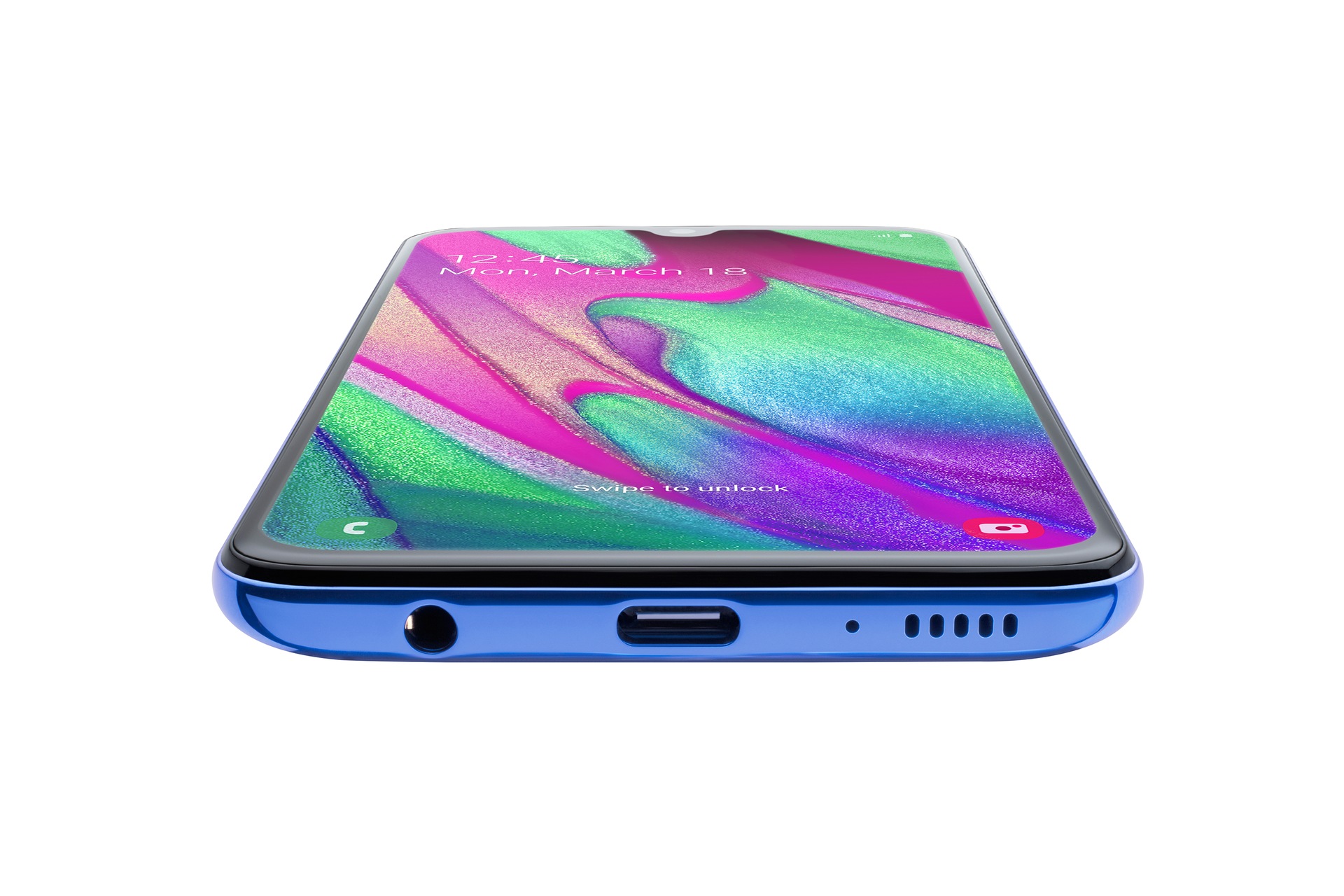 galaxy a40 blue