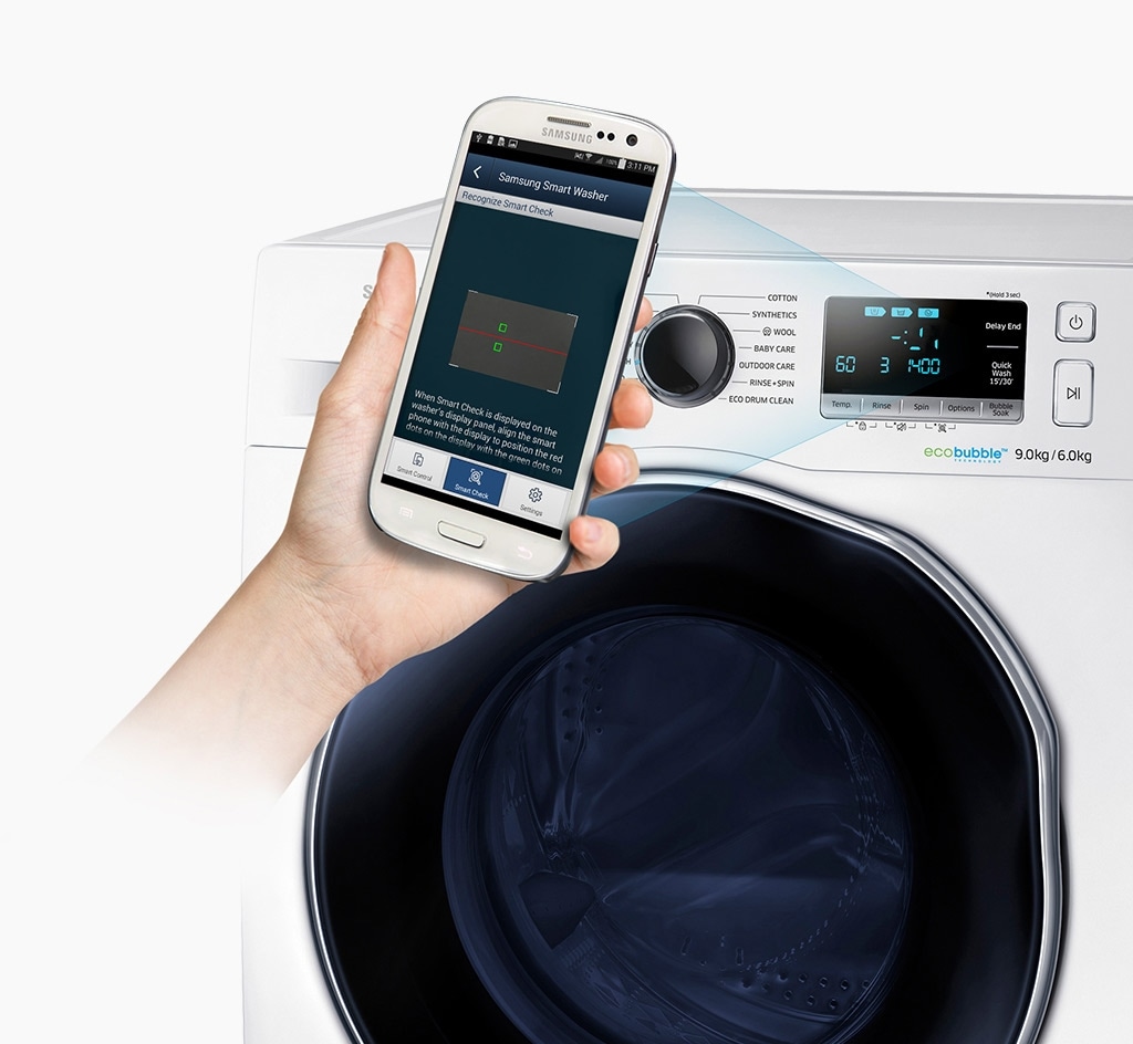amistad Fracción conjunción LavadoraSecadora Samsung con Eco Bubble Gris 10,5/6kg - Sendtech Empresas