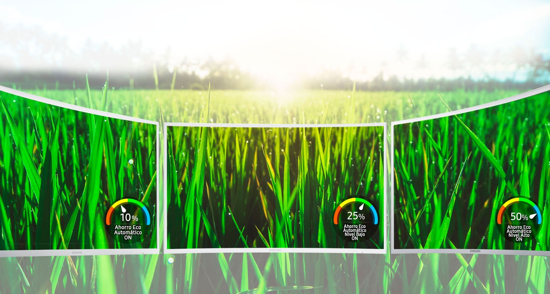 Samsung eco-saving technology reduces energy consumption and environmental impact