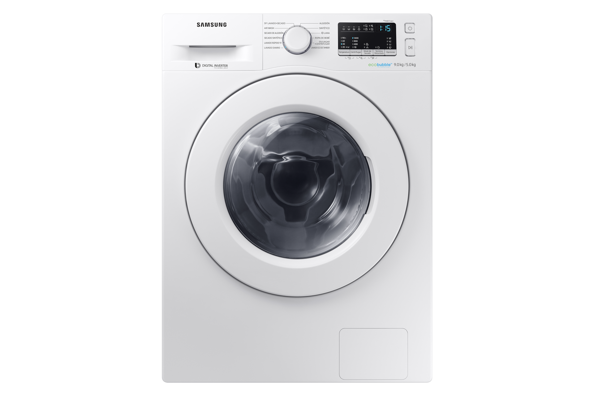 Lavadora/Secadora Ecobubble DIT, 9,0 Kg | WD90M4453MW/ZS Samsung Chile