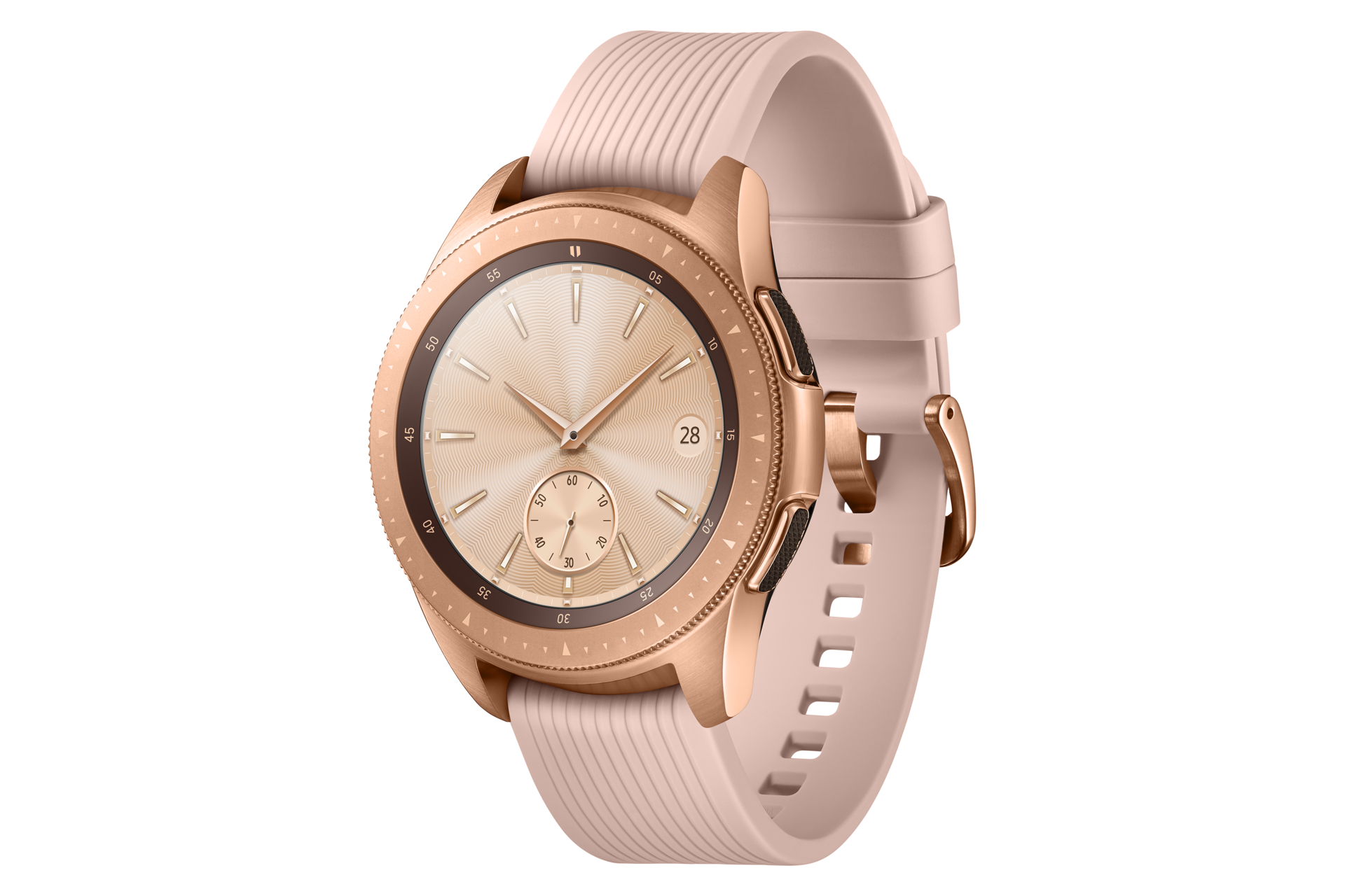 Samsung Galaxy Watch 蓝牙版42mm玫瑰金 管理您的生活和健康 三星电子中国