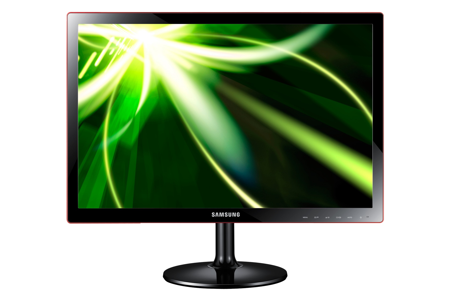 21.5英寸 全高清 樱桃红 led 液晶显示器