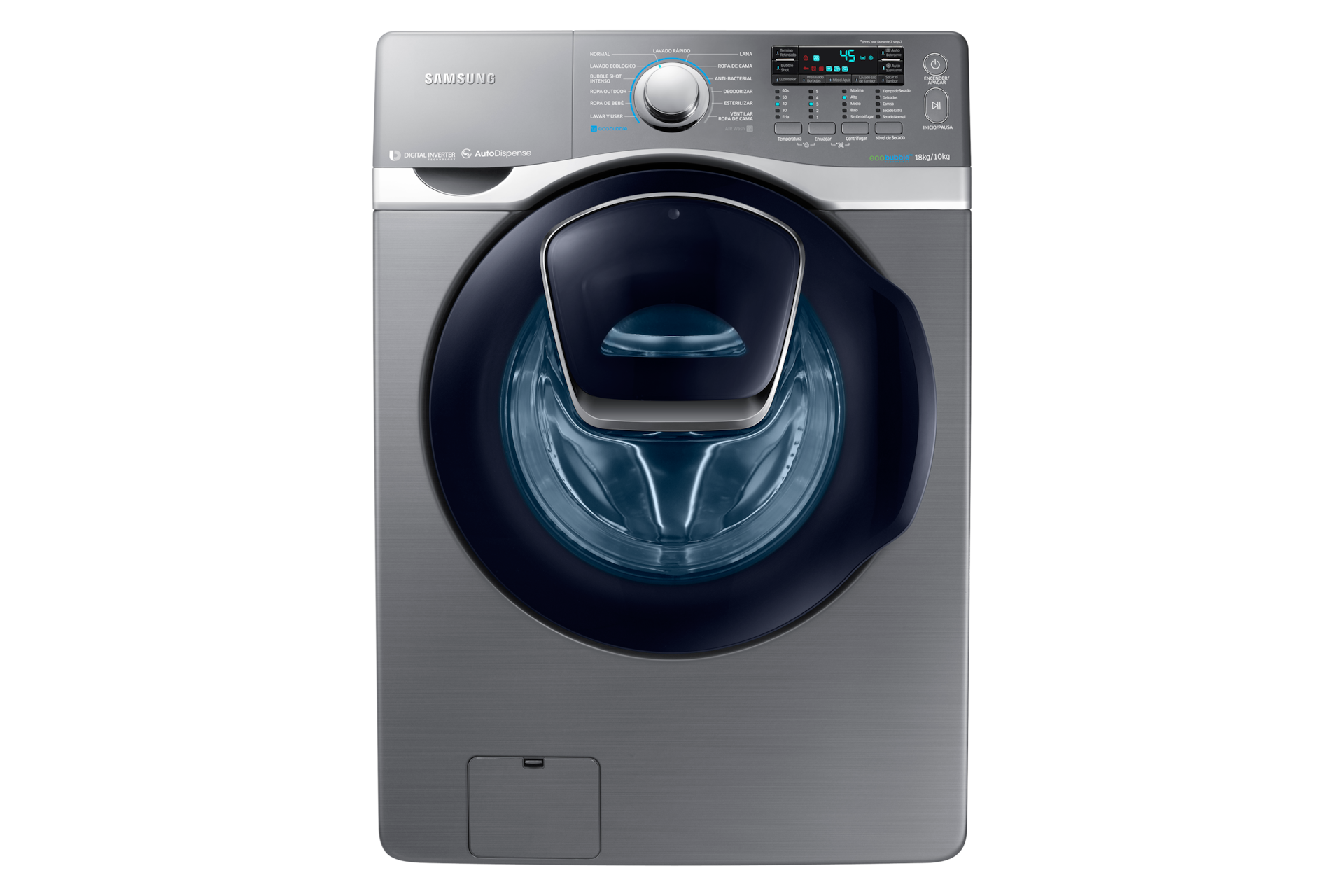 Lavadora AddWash con Eco Bubble™, 18 kg Samsung Soporte CO