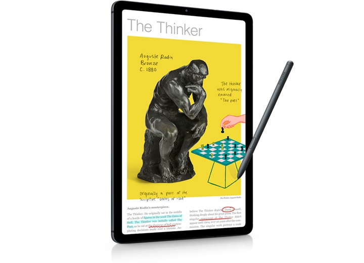 SAMSUNG Galaxy Tab S6 Lite Tablet Android de 10.4 pulgadas y 128 GB,  pantalla LCD, S Pen incluido, diseño delgado de metal, altavoces dobles  AKG