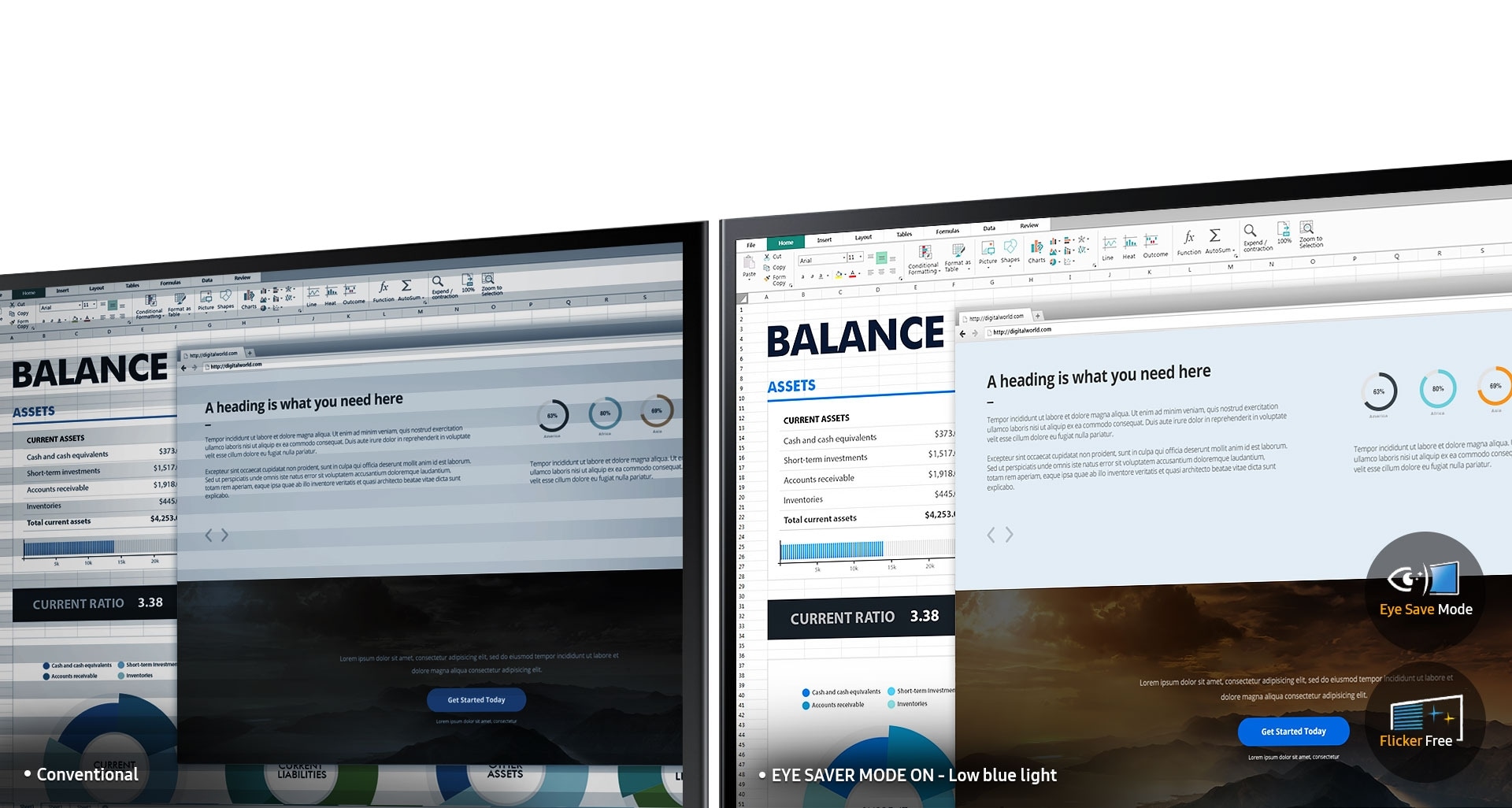 Optimizado para un mayor confort visual