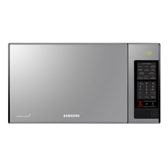 SAMSUNG GE83X Microondas con Grill de encimera, 23 Litros de Capacidad,  Interior Cerámico Enamel, Potencia 800W/1200W, 6 niveles de potencia,  Negro,48.9 x 35.4 x 27.5 cm : : Hogar y cocina