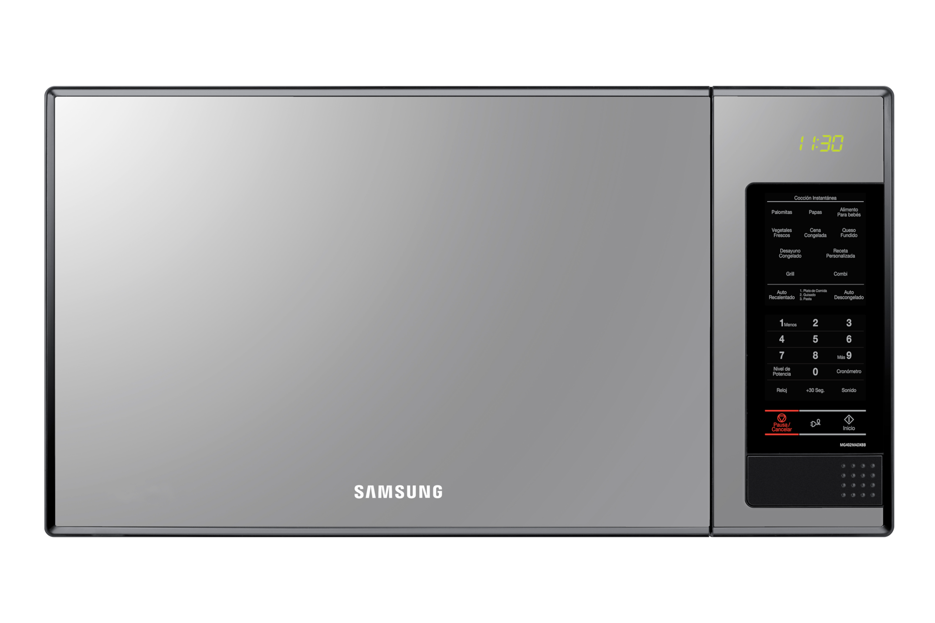 Horno Microondas Samsung MG402MADXBB 40L Con Dorador Gris