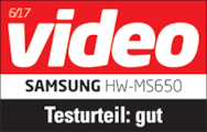 Video, Kauftipp, Testurteil: gut (75%), Preis/Leistung: überragend , Ausgabe 06/2017, zur HW-MS650, Einzeltest.