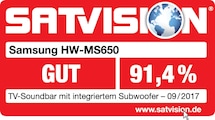 Satvision, Gut (91,4%), Ausgabe 09/2017, zur HW-MS650, Einzeltest