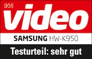 Video, Highlight, sehr gut, 09/2016, zur HW-K950, Einzeltest.