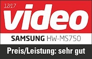 Video, Highlight, Testurteil: Gut, Preis/Leistung: Sehr gut, Ausgabe 12/2017, zur HW-MS750, im Test: 5 Soundbars.