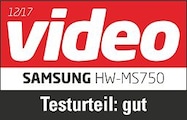 Video, Highlight, Testurteil: Gut, Preis/Leistung: Sehr gut, Ausgabe 12/2017, zur HW-MS750, im Test: 5 Soundbars.