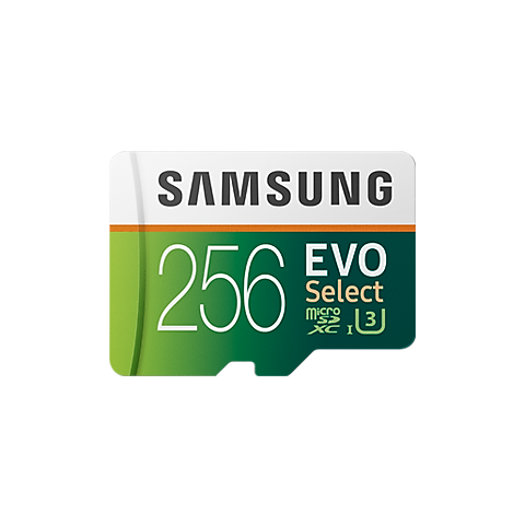 Samsung EVO Select 256GB microSDXC UHS-I U3 100MB/s Full HD & 4K UHD Speicherkarte inkl MB-ME256HA/EU SD-Adapter 