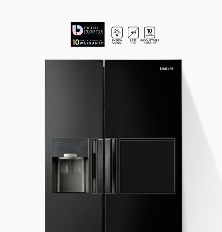 Side-by-Side Kühlschrank, Metal Black, 179cm, 543L ...