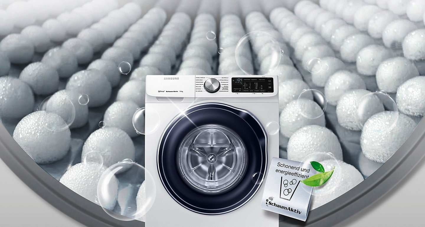 SchaumAktiv â schonend und energieeffizient Waschen