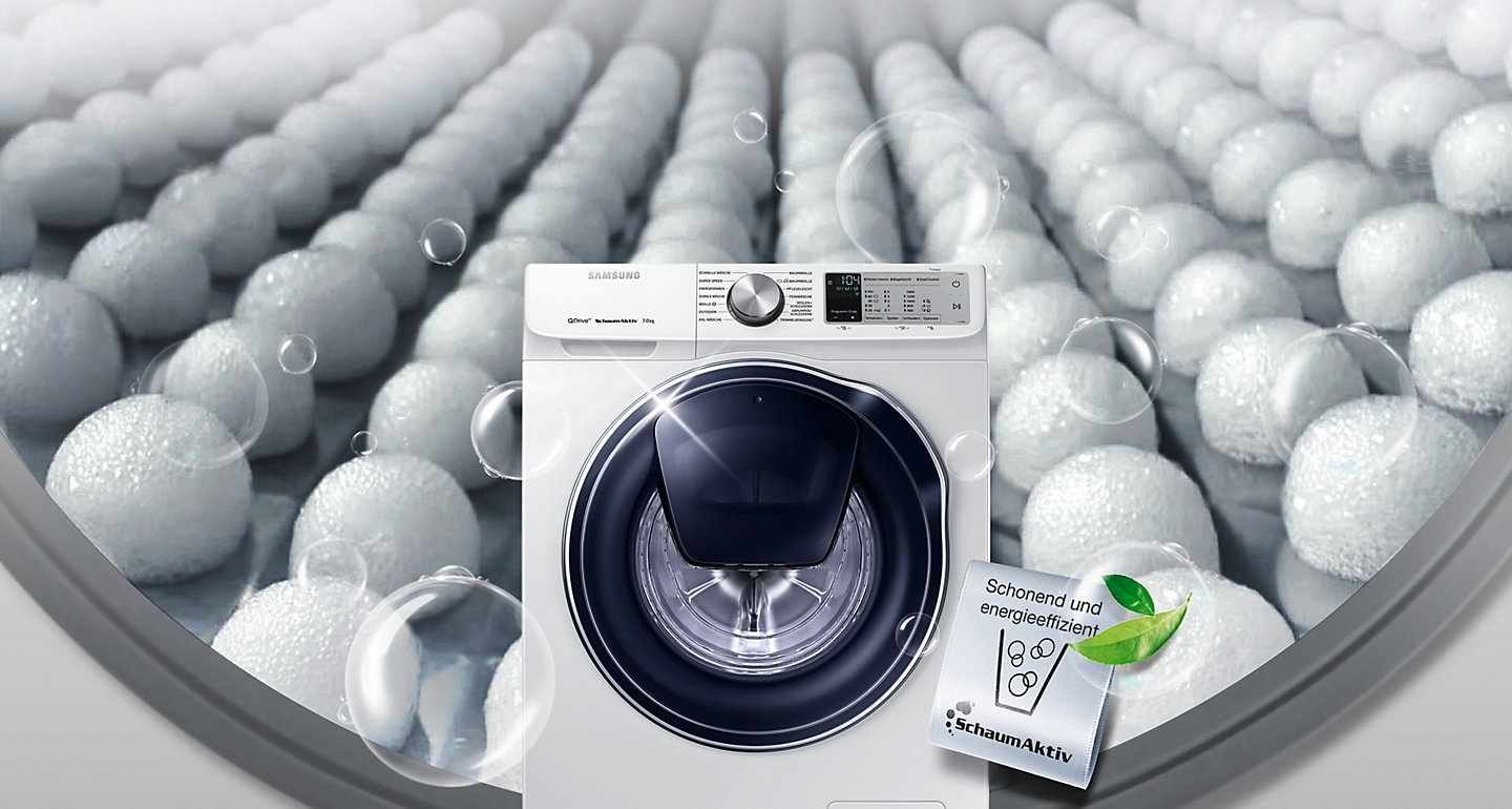 SchaumAktiv â schonend und energieeffizient Waschen
