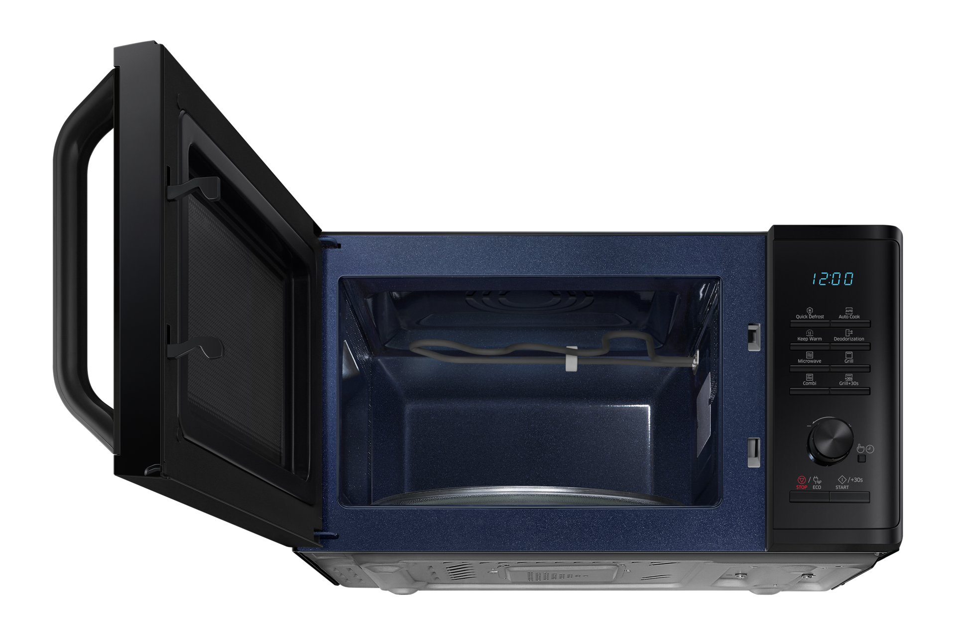 low-front-open black