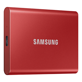 T7 Portable SSD 1 TB Rot | MU-PC1T0R/WW | Samsung DE