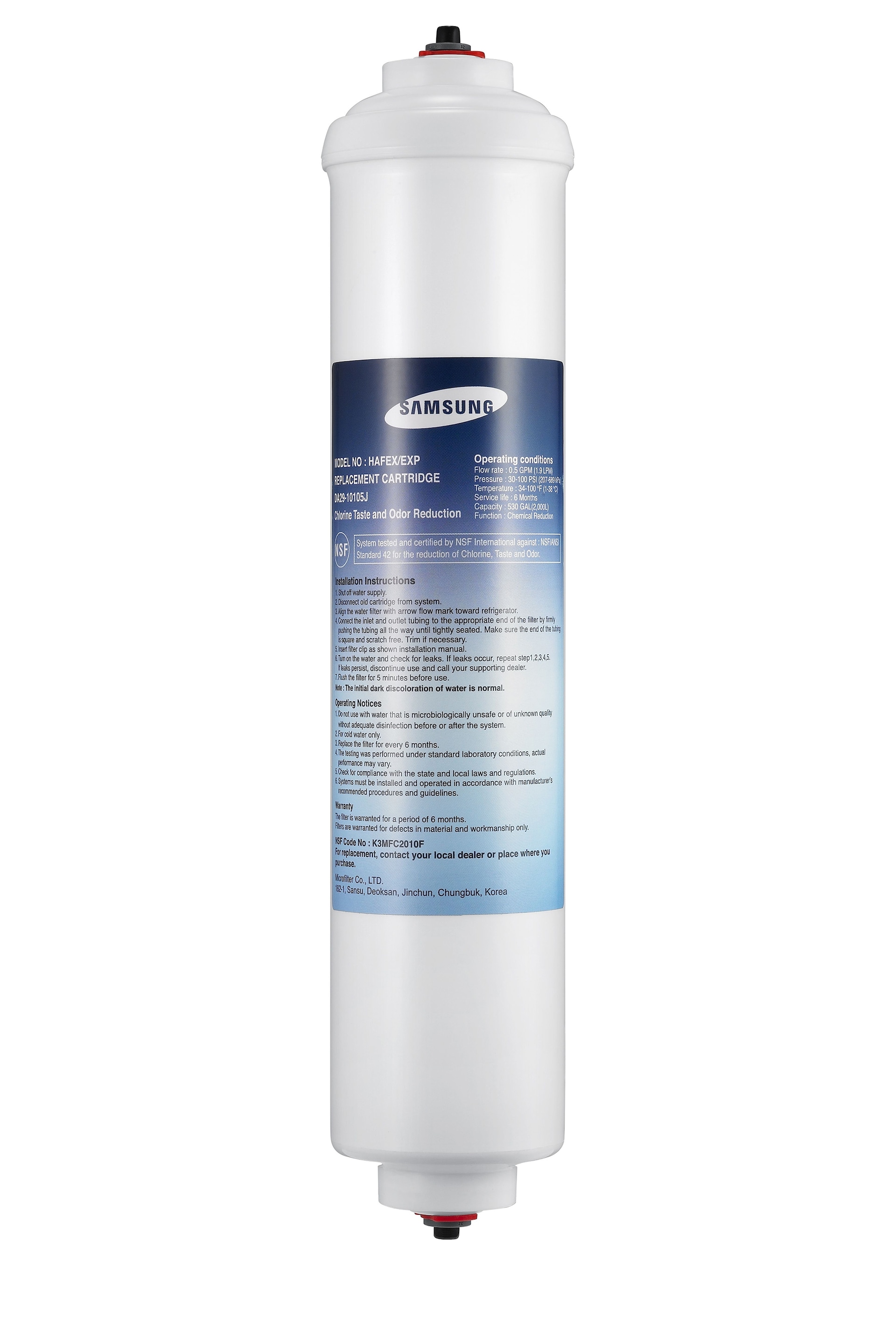 2 X Ersatz Wasserfilter für Samsung Amerikanischer Kühlschrank GLM34004X2 
