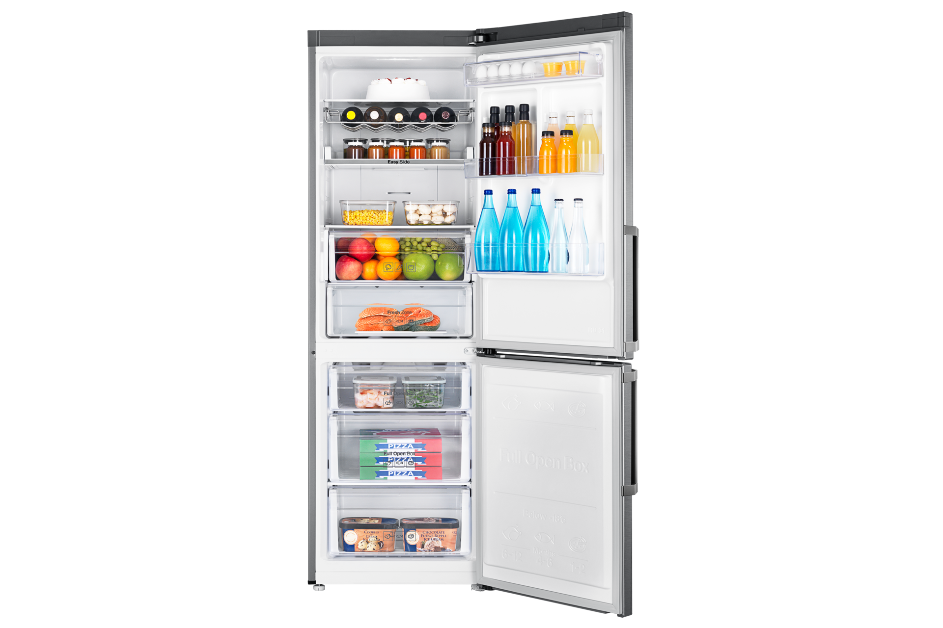 Front Open-With-Food silver