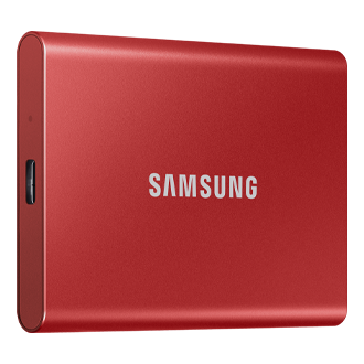 Bærbar T7 USB 3.2 2TB (Rød) | Samsung Danmark
