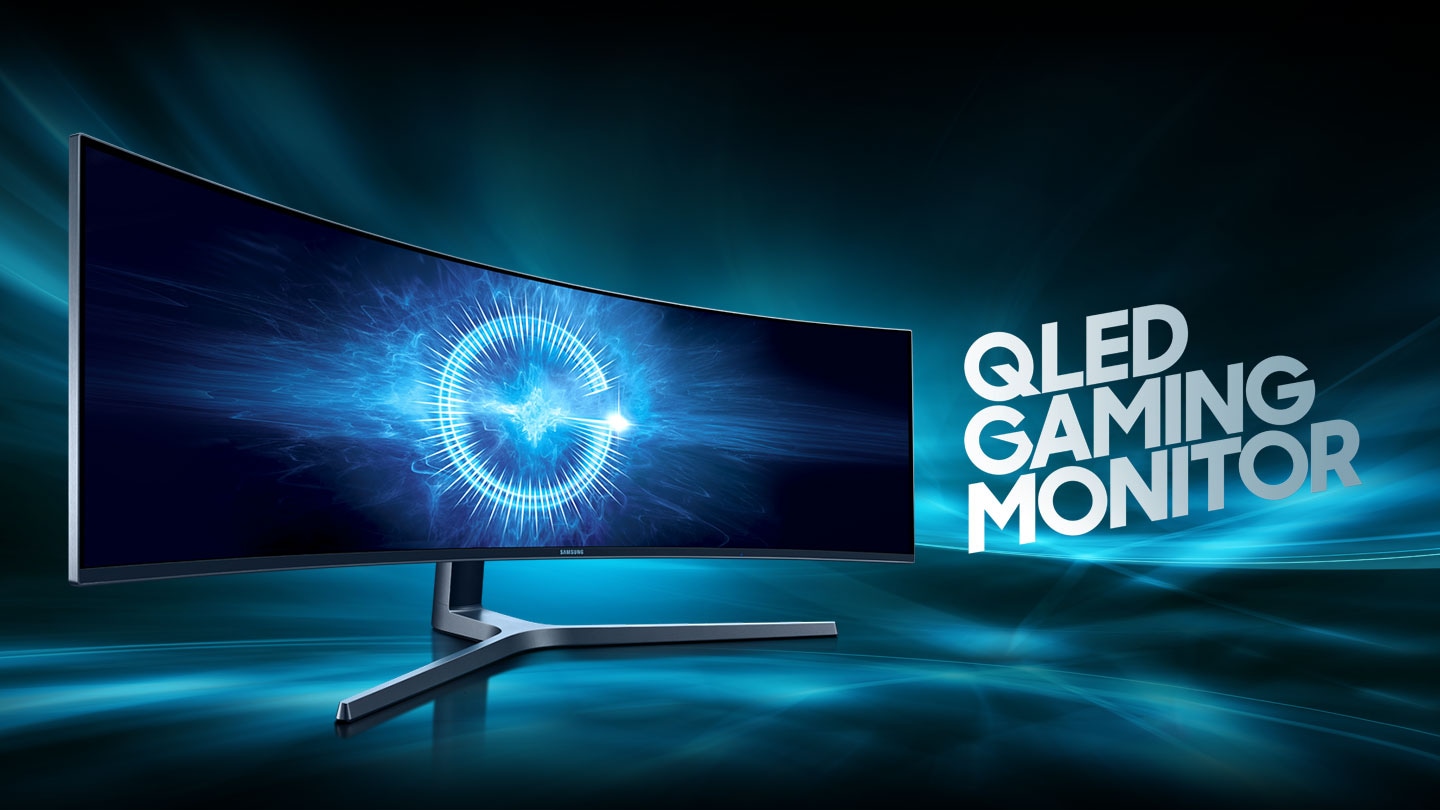 SAMSUNG LC49HG90DMMXZN 49-Inch Super Ultra-wide (3840x1080) VA 144Hz 1Ms Curved Gaming Monitor