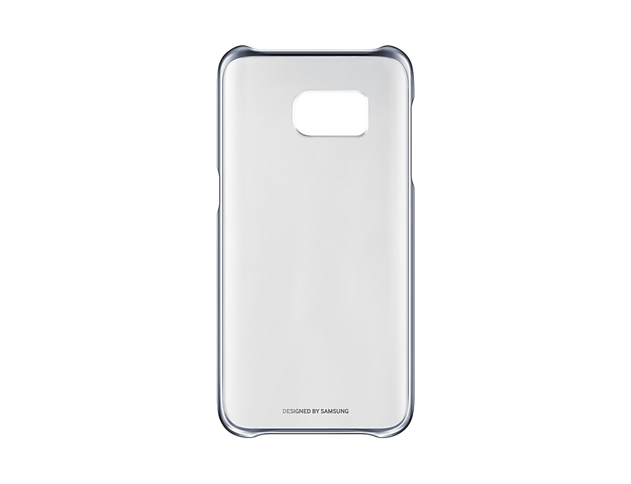 carcasa clear cover samsung para galaxy s7 edge negro