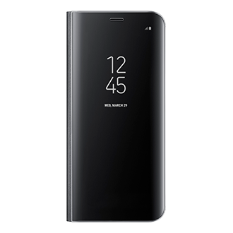 escocés estético Anterior Funda con tapa Clear Cover Galaxy S8 negra | Samsung España