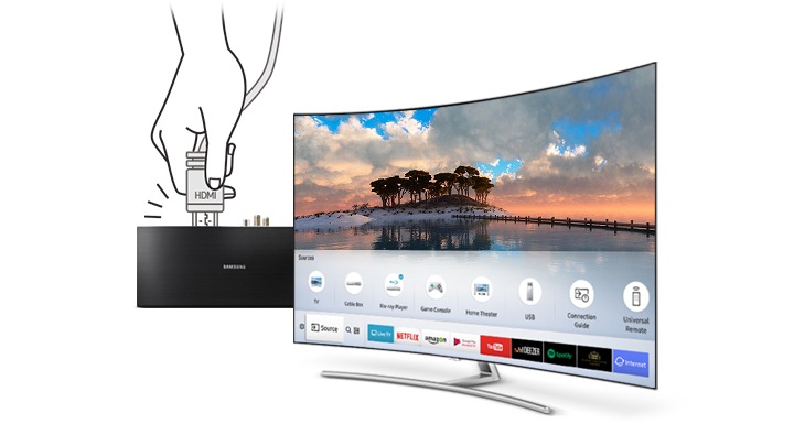 Tv Samsung de 65 pulgadas QLED slin 4K ultra HD curvo smart tv modelo  QN65Q8C Santa Cruz