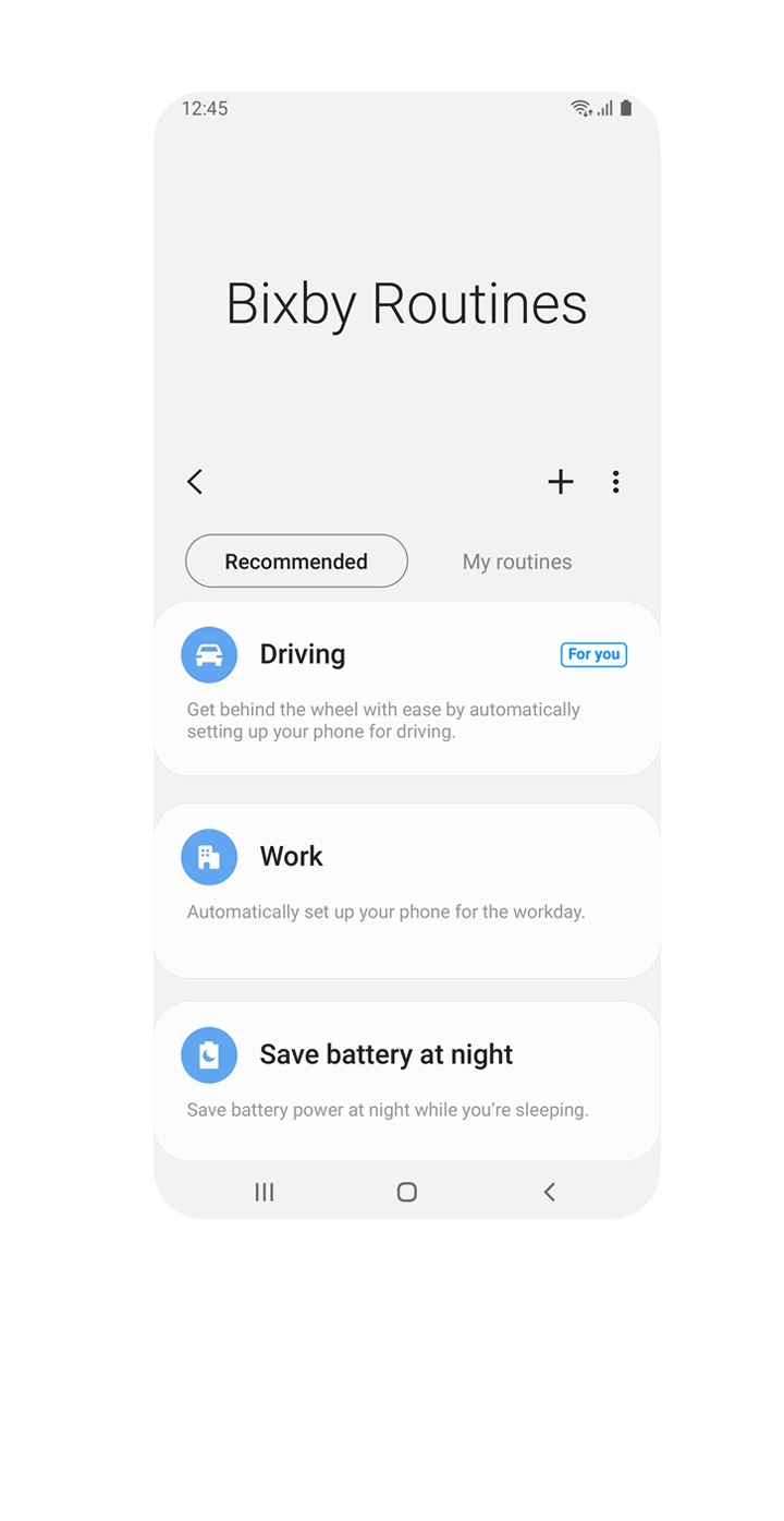 Rutinas con Bixby