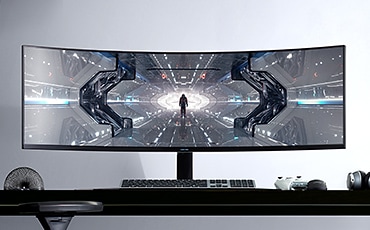 Monitor Gaming Odyssey G9 de 49” con pantalla curva de 1000R