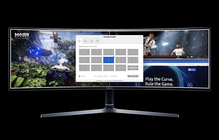 Monitor LED 49 Pulgadas Samsung Curvo Super Ultrawide 144Hz 5Ms Negro -  Digitalife eShop
