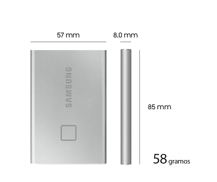 Samsung Portable SSD T7 Touch 1TB:Características y Precio