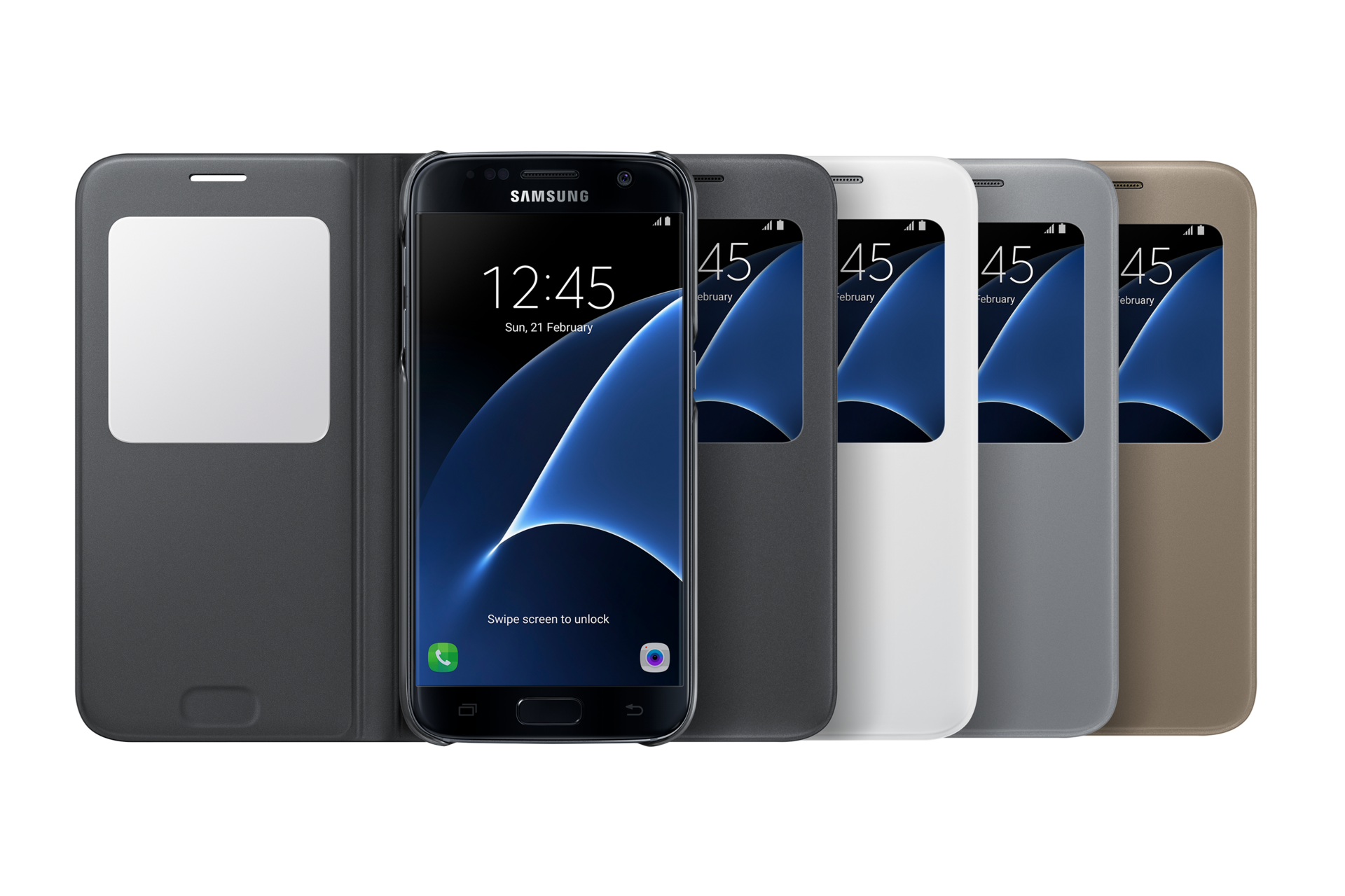 cera Montón de Venta ambulante S View Cover Galaxy S7 | EF-CG930PBEGWW | Samsung Empresas España