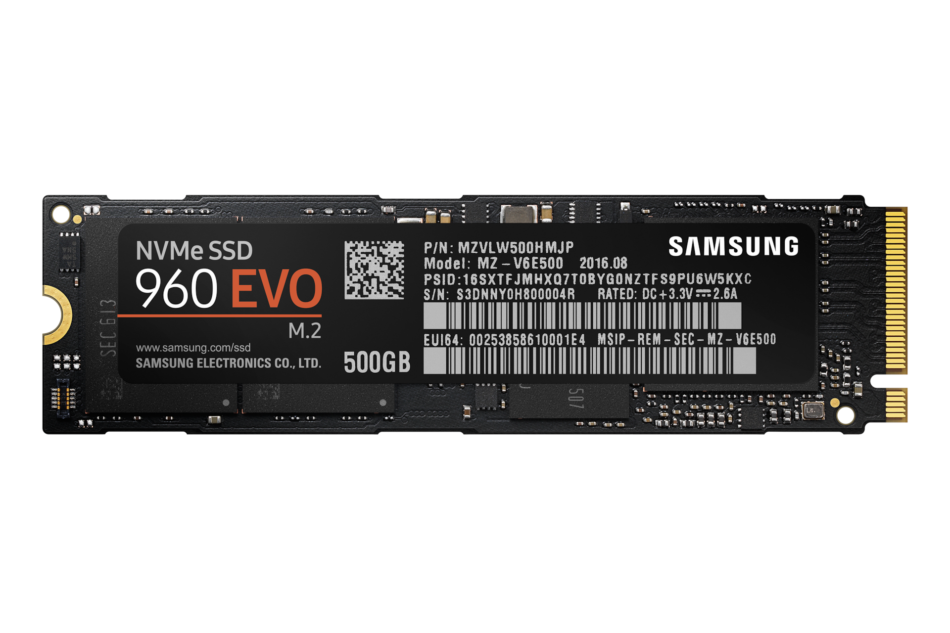 Samsung SSD 960 EVO NVMe M.2 500GB Ultra Rápido:Características y ...