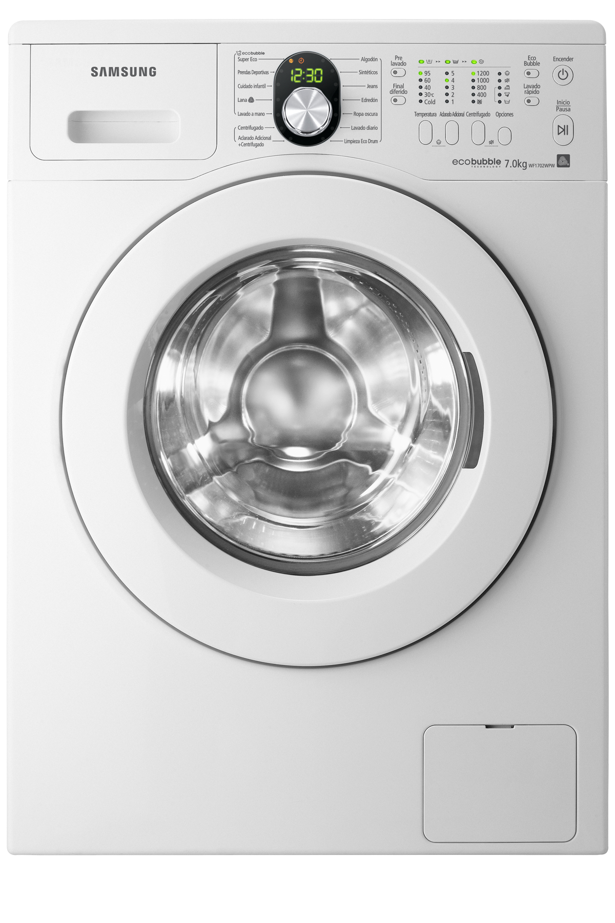 Lavadora Ecobubble 7 WF1702WPW | Samsung Soporte España