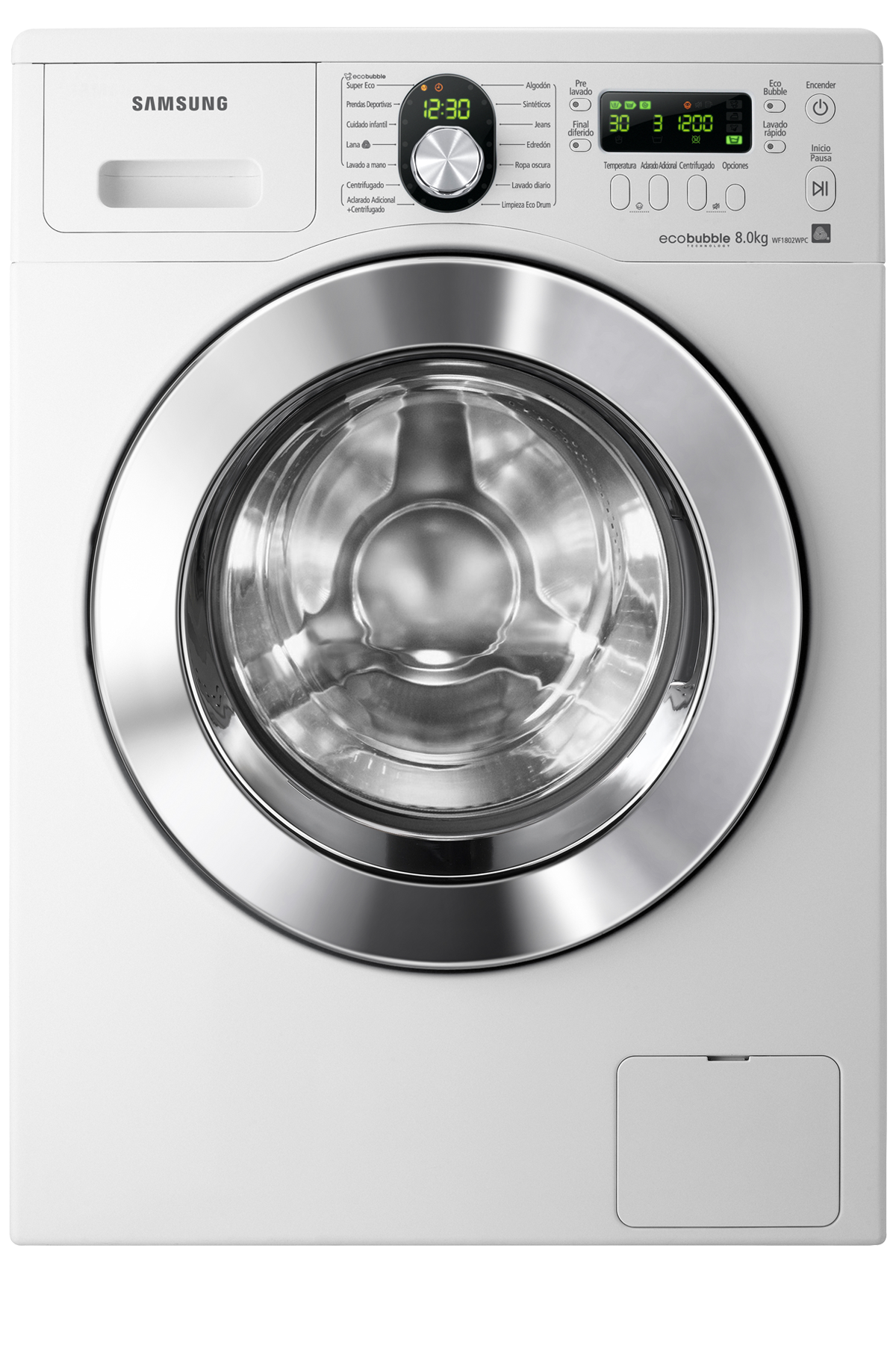 Lavadora Ecobubble 8 KG WF1802WPC | Samsung España