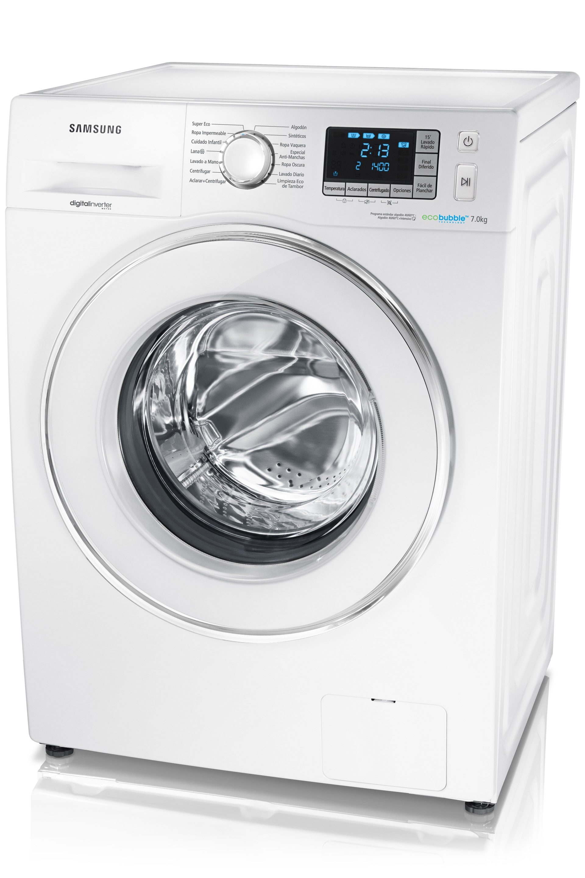 soborno Desear Electrizar Lavadora Ecobubble 7 KG WF70F5E2W2W | Samsung Soporte España