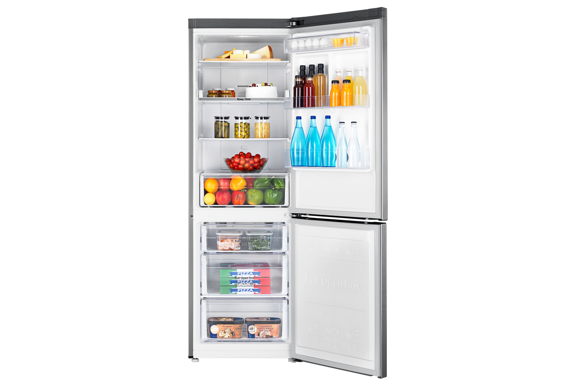 Front Open-With-Food silver