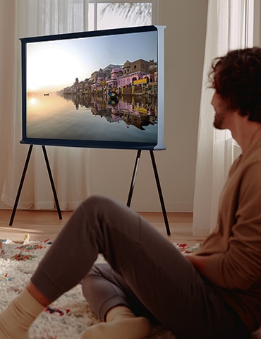 2019 43 The Serif 4k Smart Tv Tummansininen Qe43ls01rbuxxc Samsung Fi