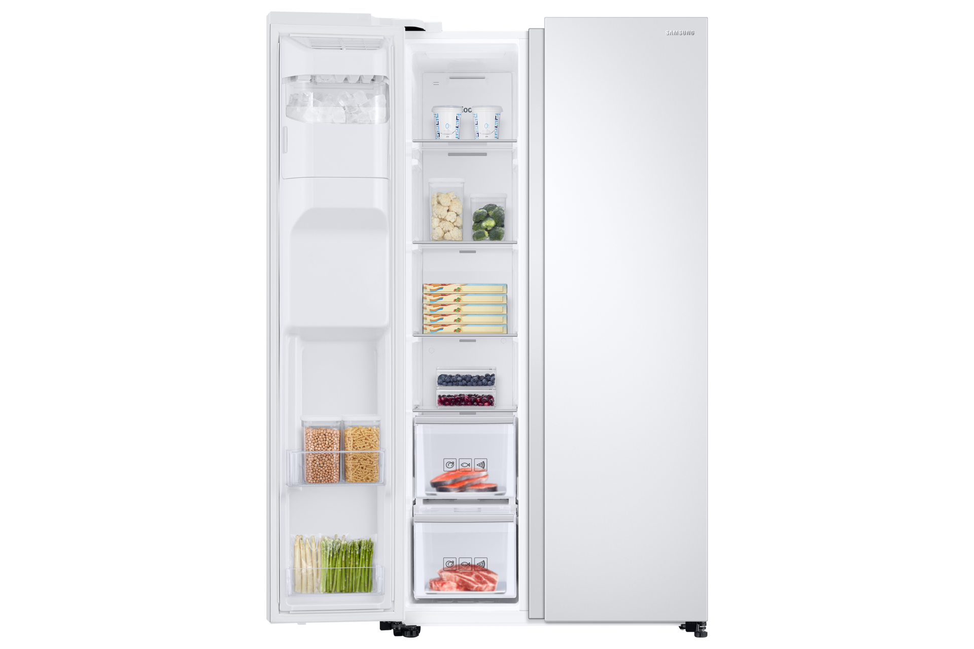 front-left-door-open-with-food white