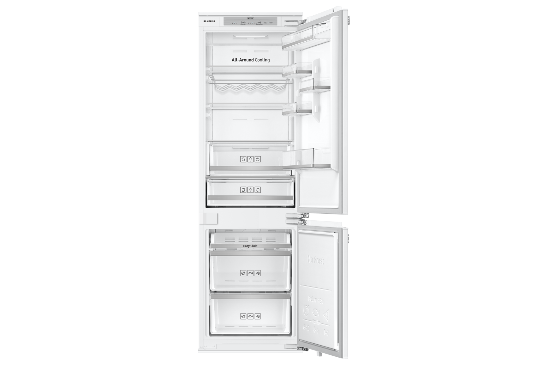 front-open ivory white