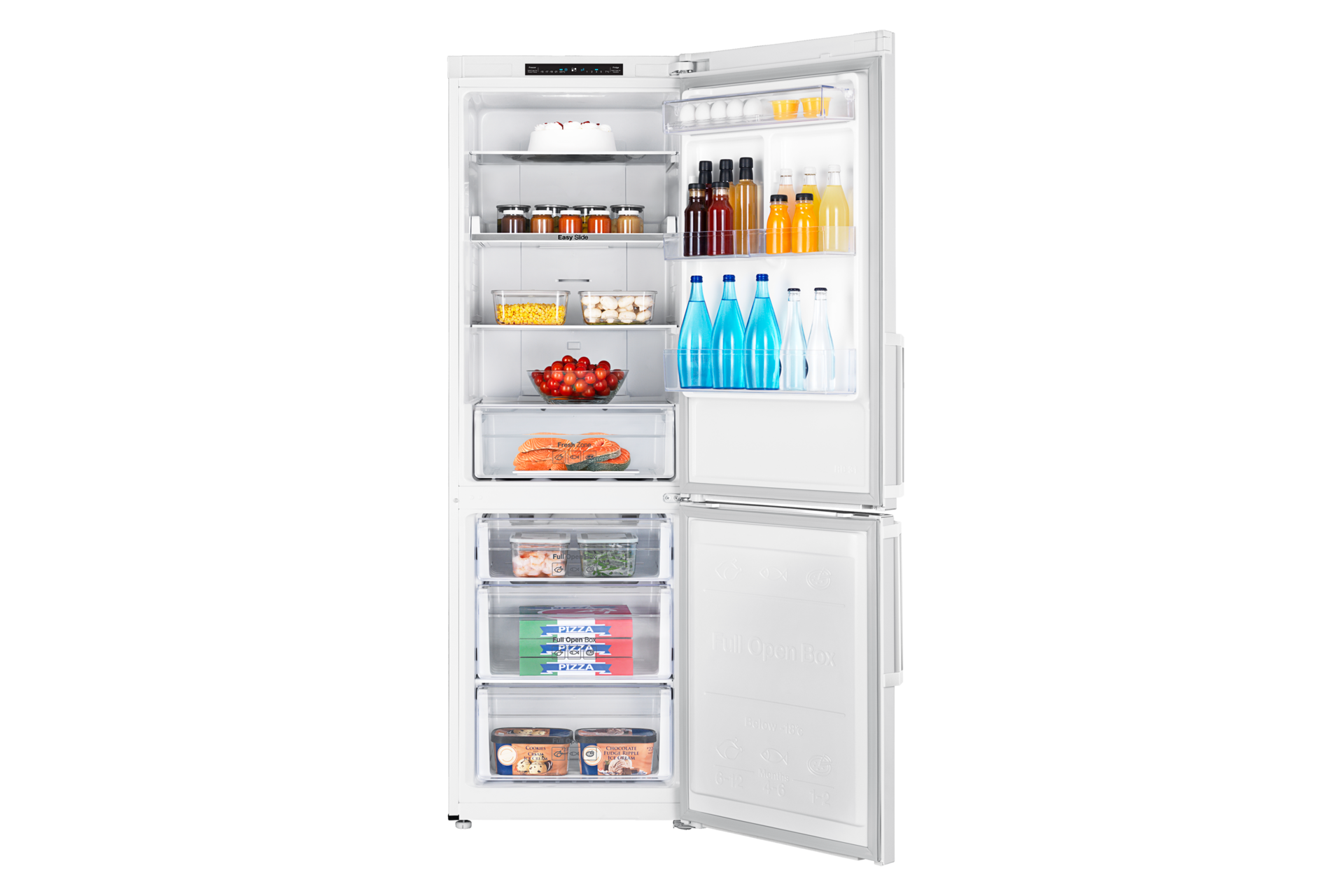 front-open-with-food white