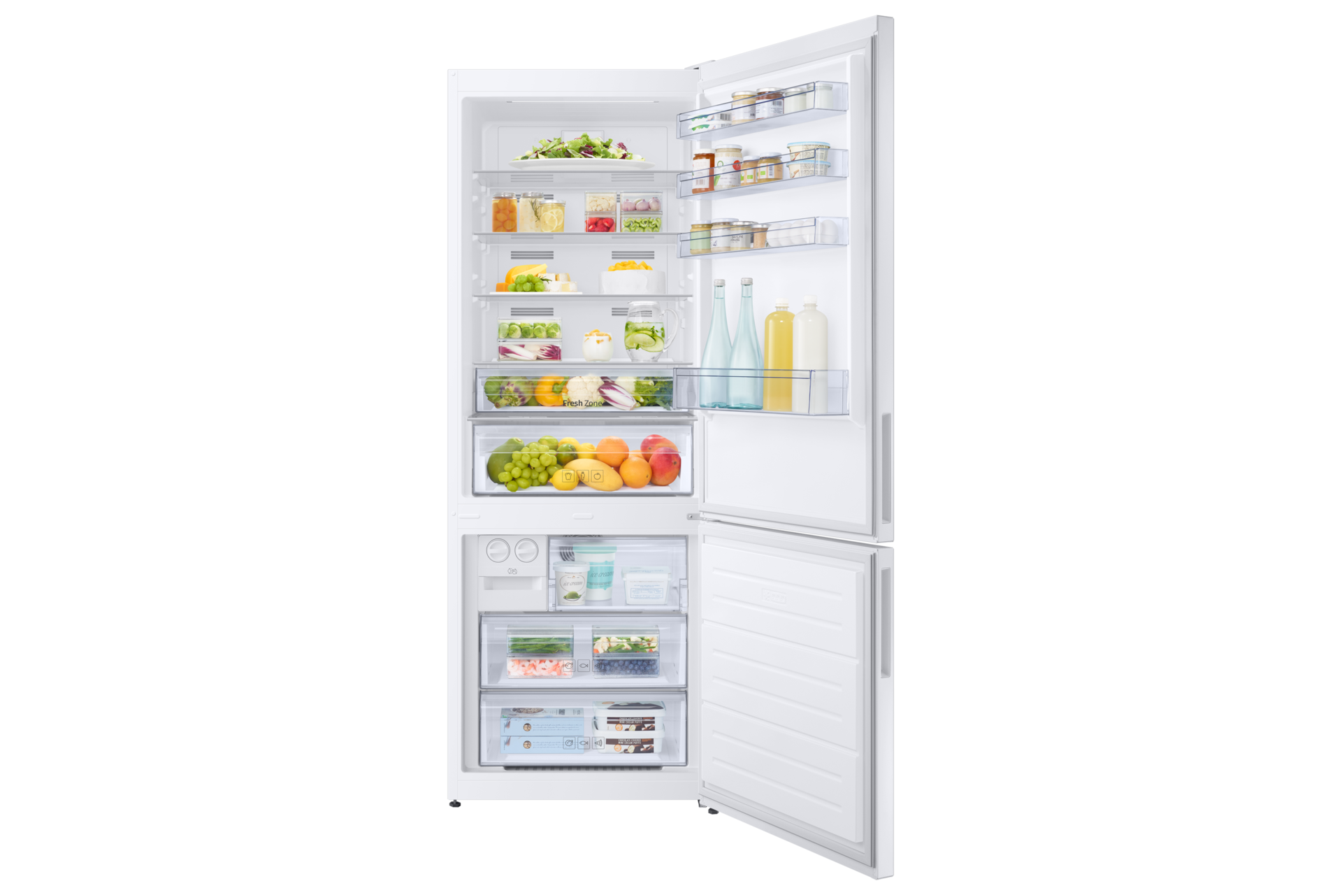 front-open-with-food White