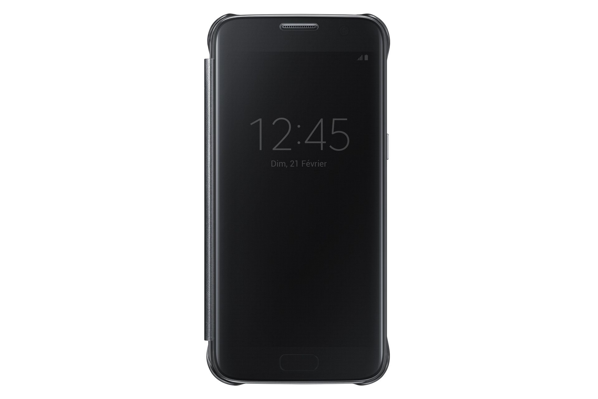 Etui Clear View Noir pour Galaxy S7, Black  Samsung France