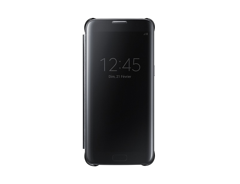 Etui Clear View Noir pour Galaxy S7 edge, Black  Samsung France