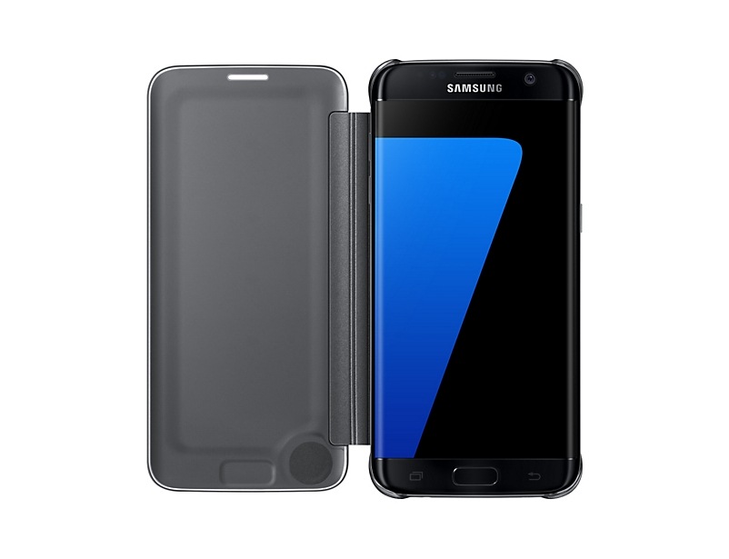 Etui Clear View Noir pour Galaxy S7 edge, Black  Samsung France