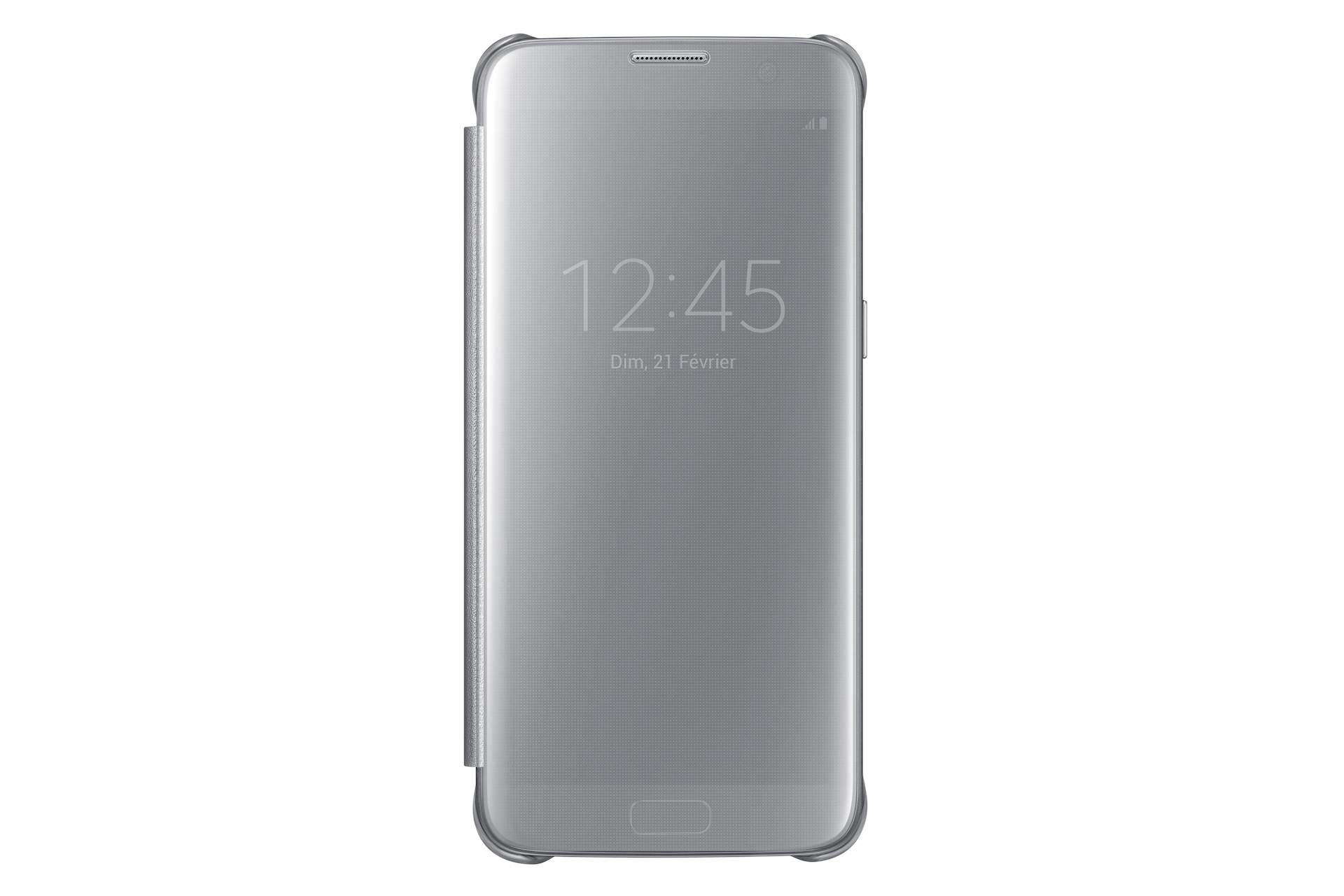 Etui Clear View Argent pour Galaxy S7 edge, Silver  Samsung FR