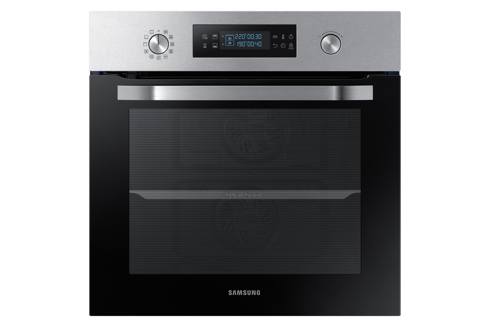 SAMSUNG Four encastrable NV64R3571BS, 64 L, Multifonction, Chaleur pulsée,  Nettoyage pyrolyse, 2 cavités indépendantes pas cher 